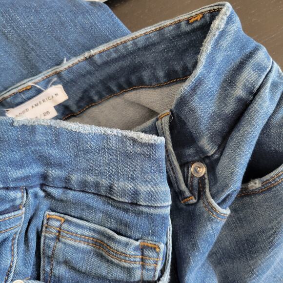 Good American Good Legs Fray Hem Jeans Skinny High Rise Stretch Women 26 - Picture 8 of 13